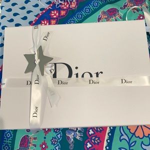 Dior gift box with ribbon and Dior metal star